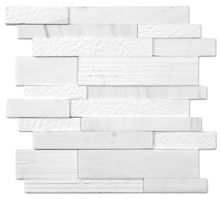 Mar Dolomite White 3D Multi-Textural 1X3
