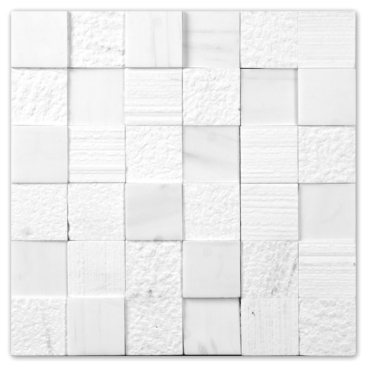 Mar Dolomite White 3D Multi Textured 2X2