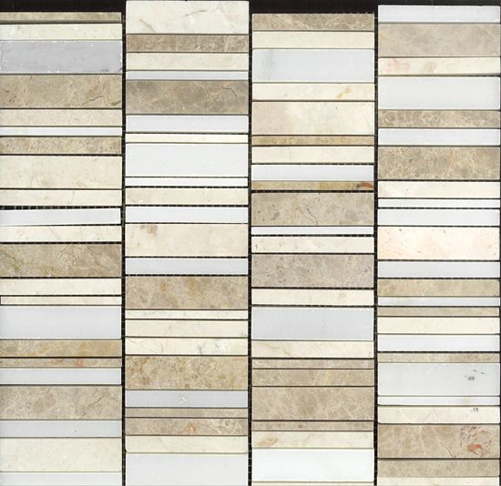 Marble Lt Emp/Crm/White Waterfall Mos Pl